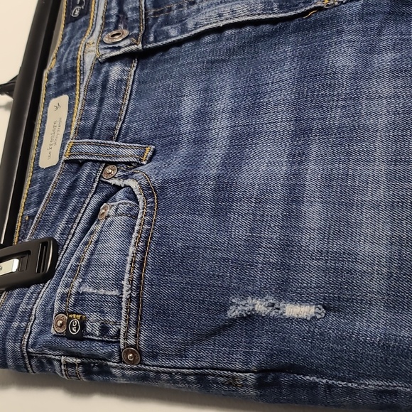 ADRIANO GOLDSCHMIED The Premiere Skinny Straight Medium Wash Crop Size 29R - Picture 7 of 16